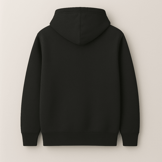 Black IDK IDC IDGAF graphic printed hoodie for men and women by Words Armor