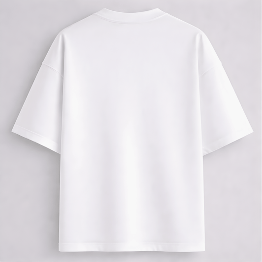 Kindness printed oversized drop shoulder T-shirt white colour for men and women Words Armor