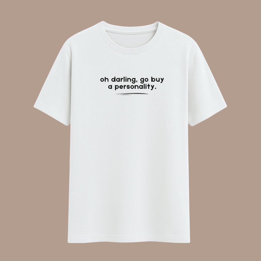 Sarcasm classic unisex half sleeve tshirt white front view - Words Armor