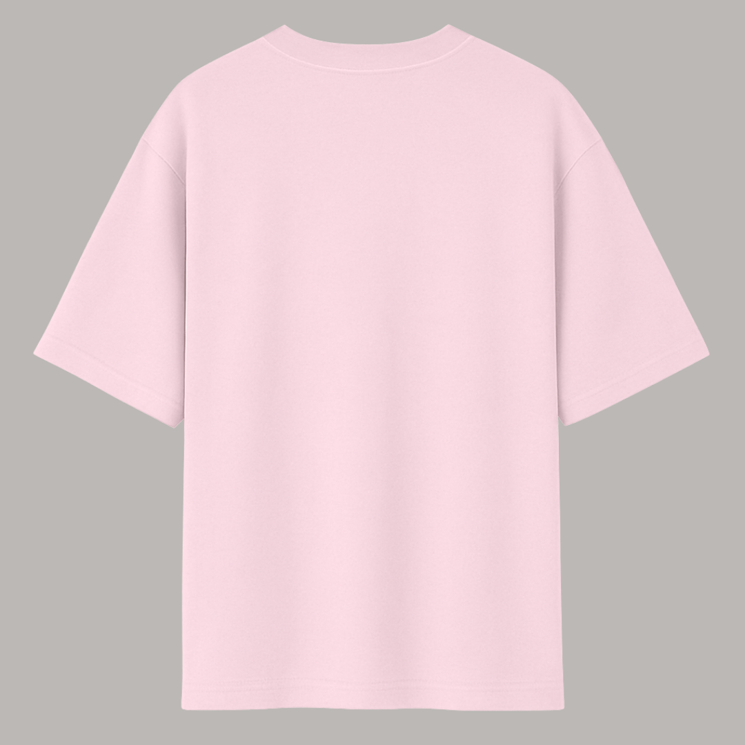 Pink t-shirt on a gray background wordsarmor