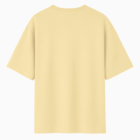 Light yellow t-shirt on a white background wordsarmor