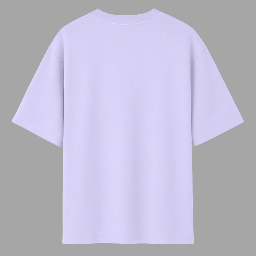 Light purple t-shirt on a gray background wordsarmor