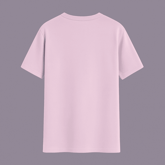 Solid baby pink classic half sleeve t-shirt by Words Armor, premium 100% cotton for men and women.