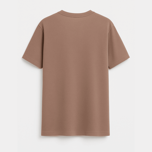 Brown t-shirt on a white background wordsarmor