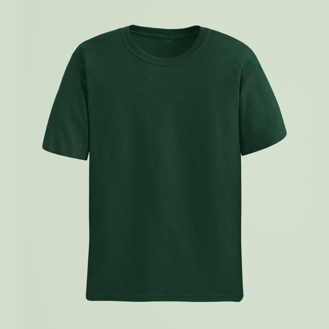 Words Armor bottle green plain classic half sleeve tshirt front view – unisex fit