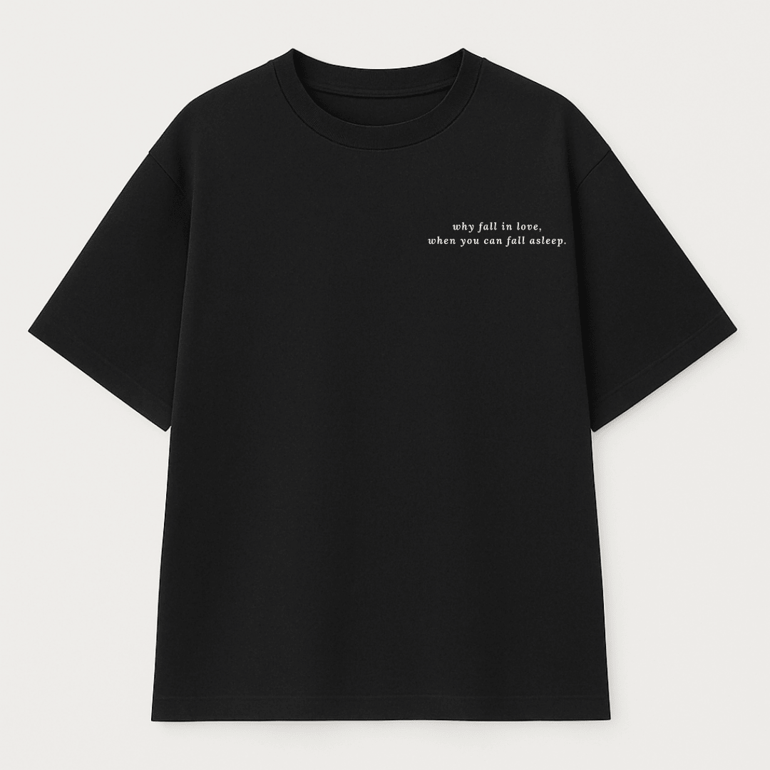 Black t-shirt with white text on a light gray background wordsarmor
