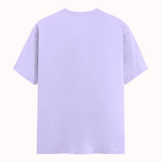 Words Armor solid plain lavender t shirt back view for men and women