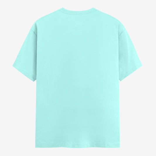 Words Armor solid plain mint t shirt back view for men and women