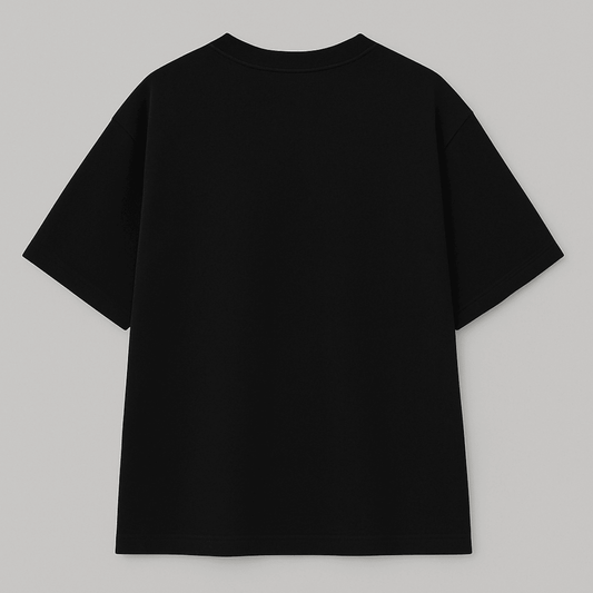 Black t-shirt on a light gray background wordsarmor