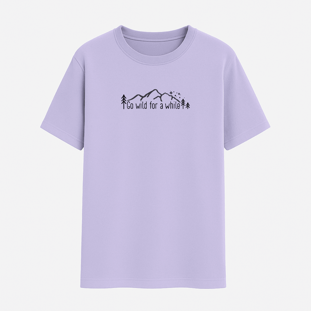 Adventure Half Sleeve T-Shirt Lavender for Men and Women – Words Armor