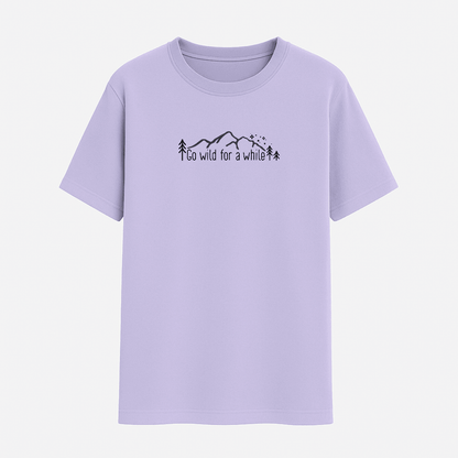 Adventure Half Sleeve T-Shirt Lavender for Men and Women – Words Armor
