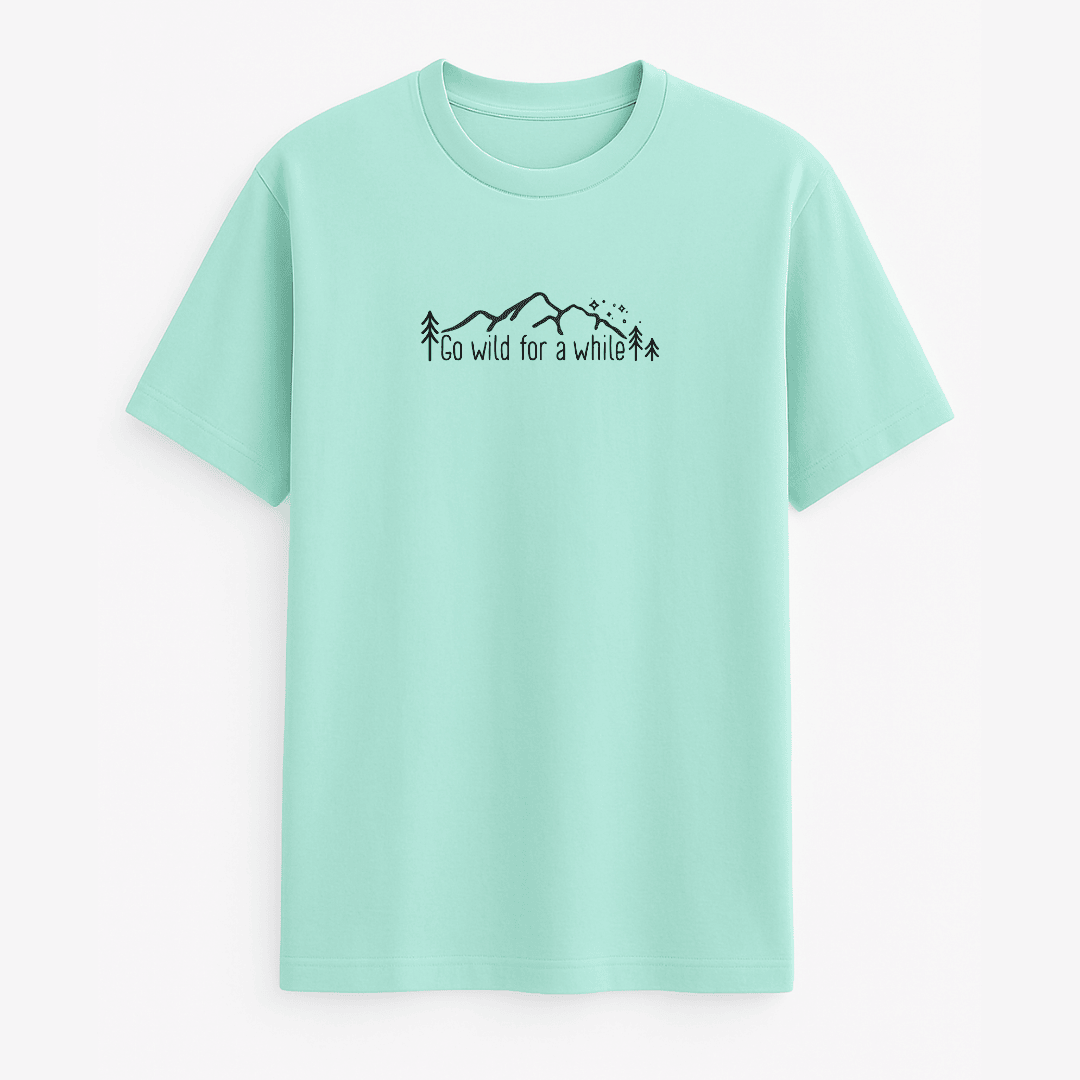 Adventure Half Sleeve T-Shirt Mint for Men and Women – Words Armor