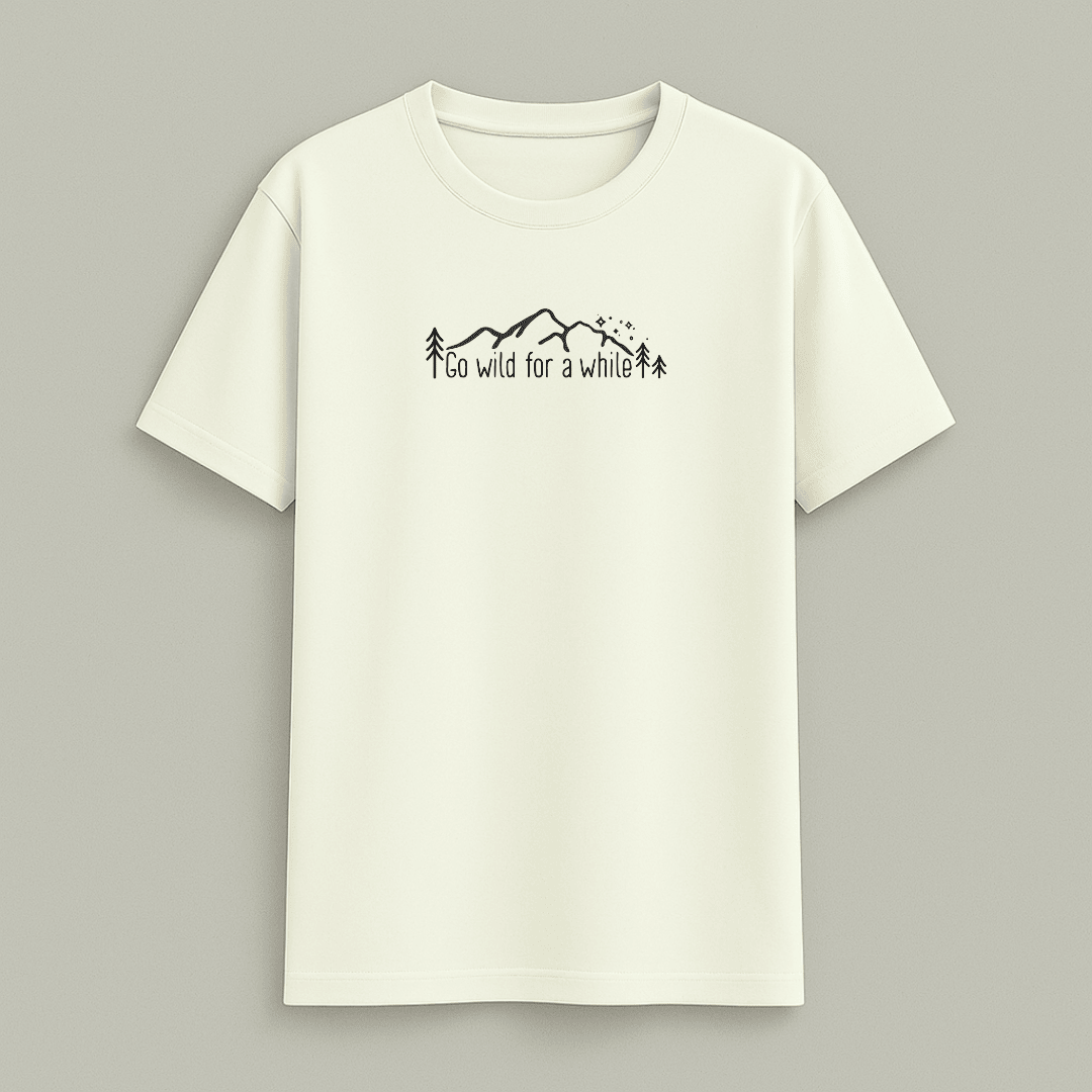 Adventure Half Sleeve T-Shirt Off White for Men and Women – Words Armor