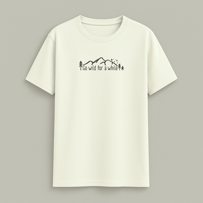 Adventure Half Sleeve T-Shirt Off White for Men and Women – Words Armor