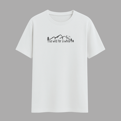 Adventure Half Sleeve T-Shirt White for Men and Women – Words Armor