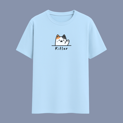 Cat Meme Classic T-Shirt Baby Blue Multiple Colours