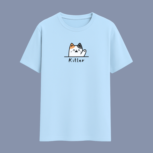 Cat Meme Classic T-Shirt Baby Blue Multiple Colours