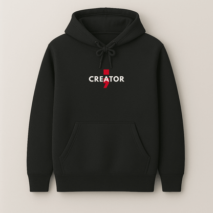 Creator quote graphic hoodie for men and women in black, navy blue, bottle green, maroon and olive green by Words Armor