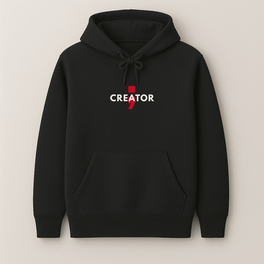 Creator quote graphic hoodie for men and women in black, navy blue, bottle green, maroon and olive green by Words Armor