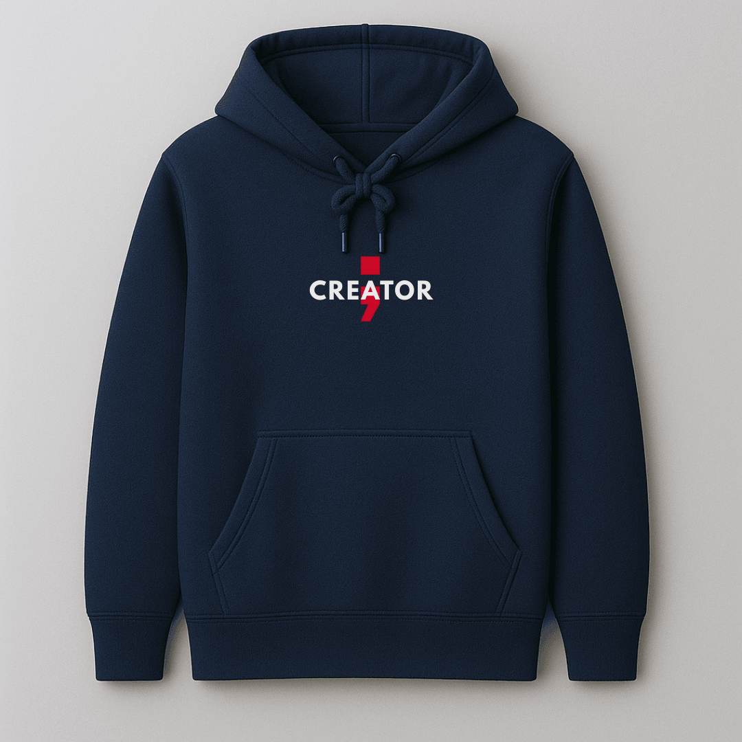 Creator quote graphic hoodie for men and women in black, navy blue, bottle green, maroon and olive green by Words Armor