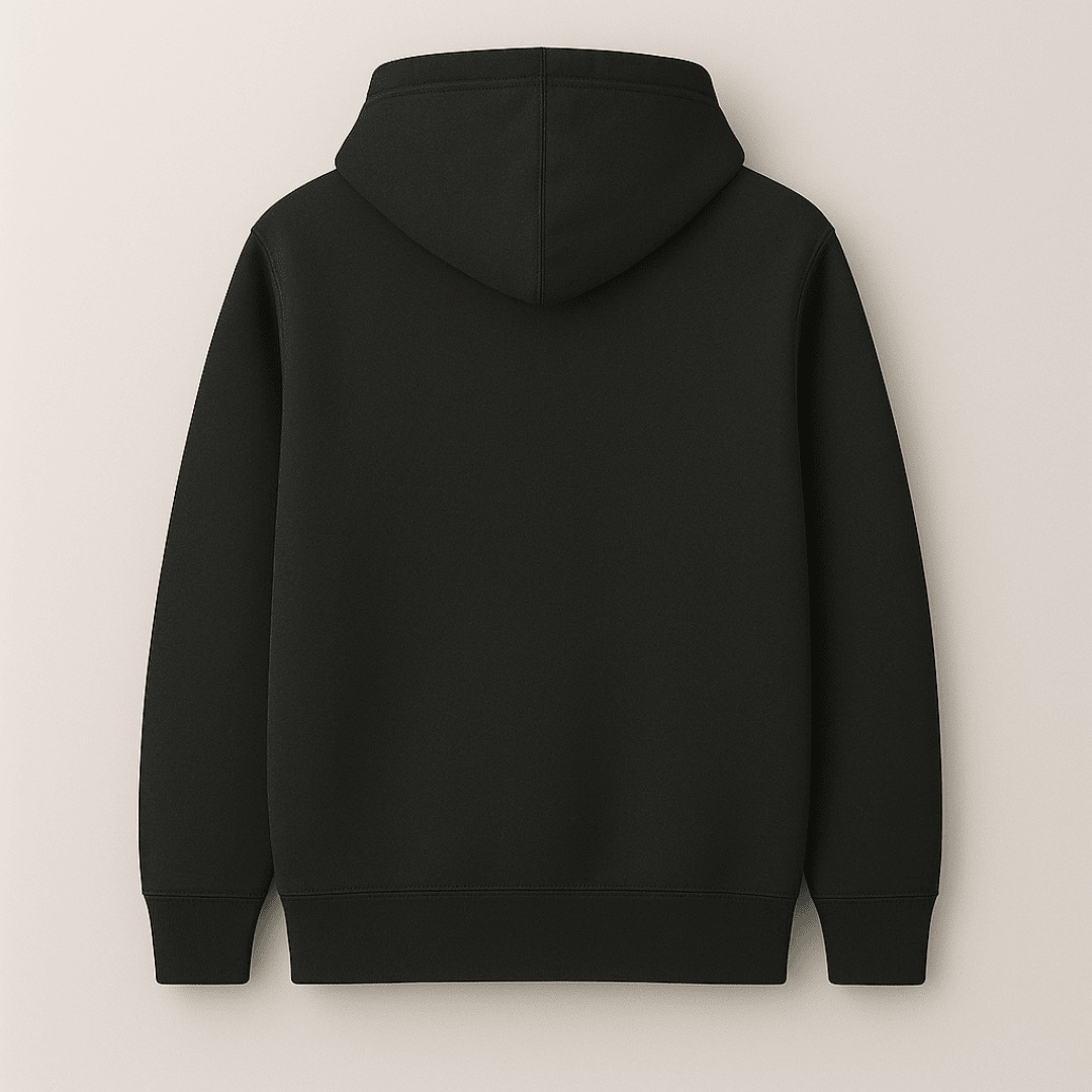 Julius Caesar quote I Came I Saw I Conquered graphic black hoodie for men and women by Words Armor – front and back view