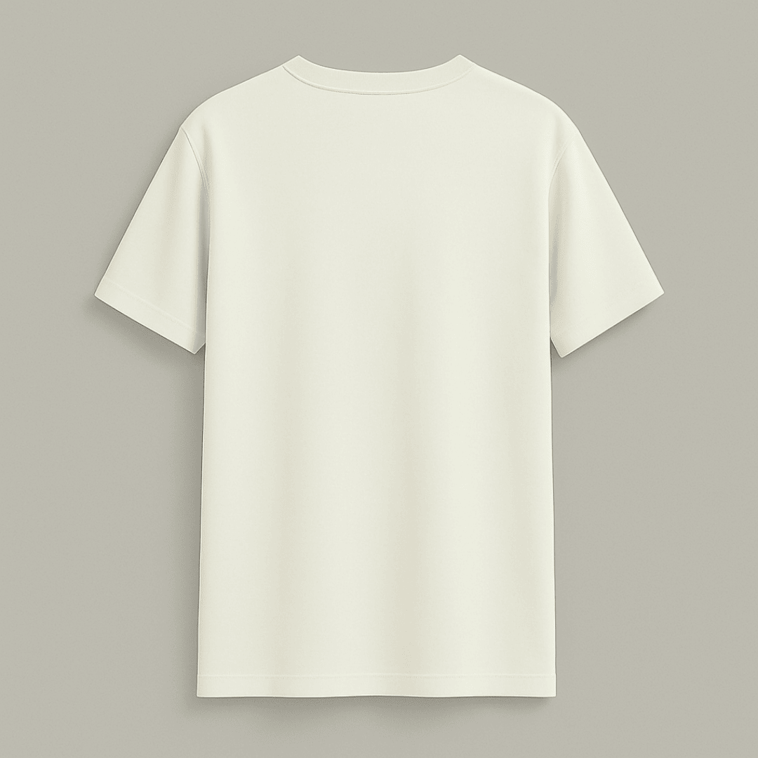 Meme Classic T-Shirt Majnu Bhai Painting Off White Back View