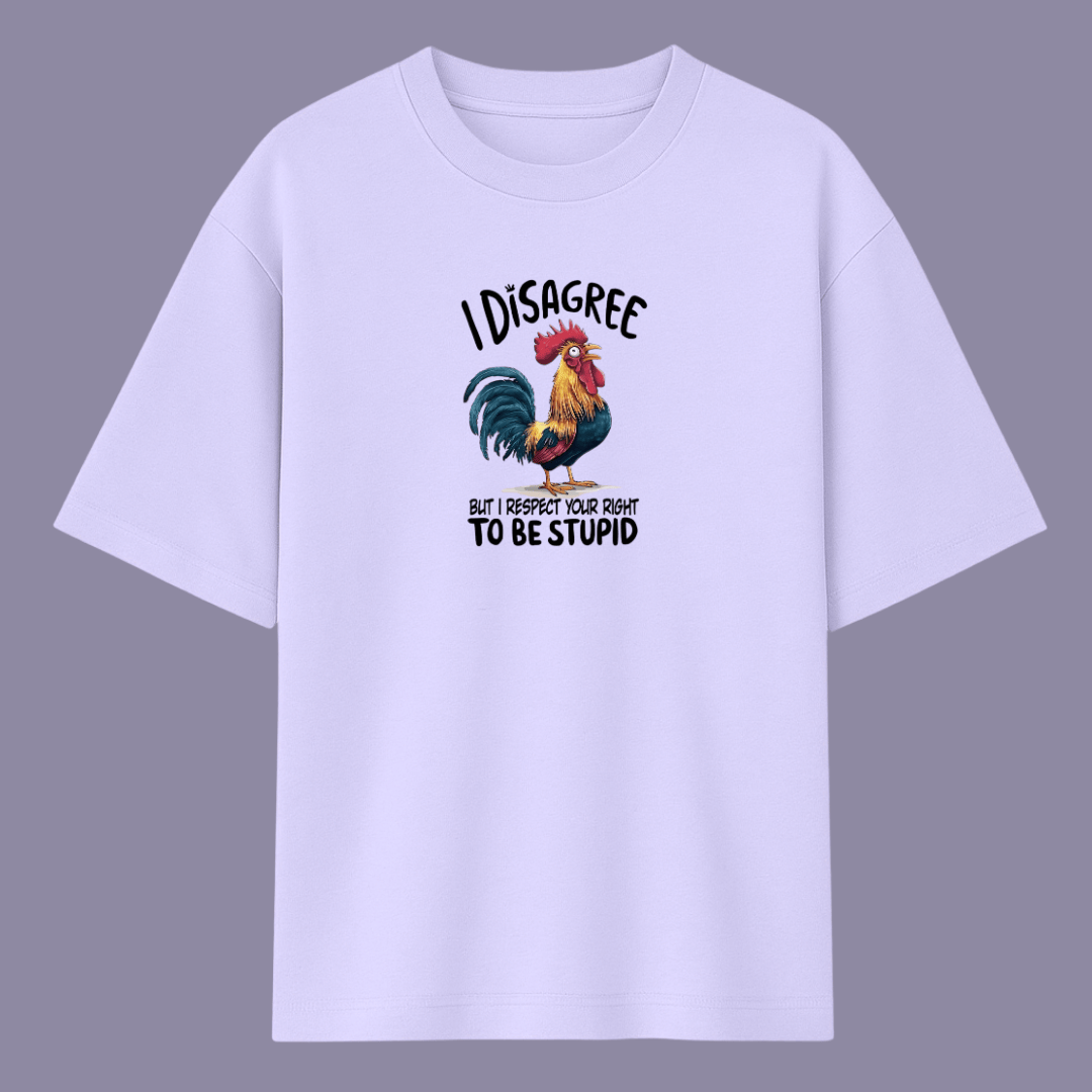 Words Armor meme oversized t-shirt in lavender colour