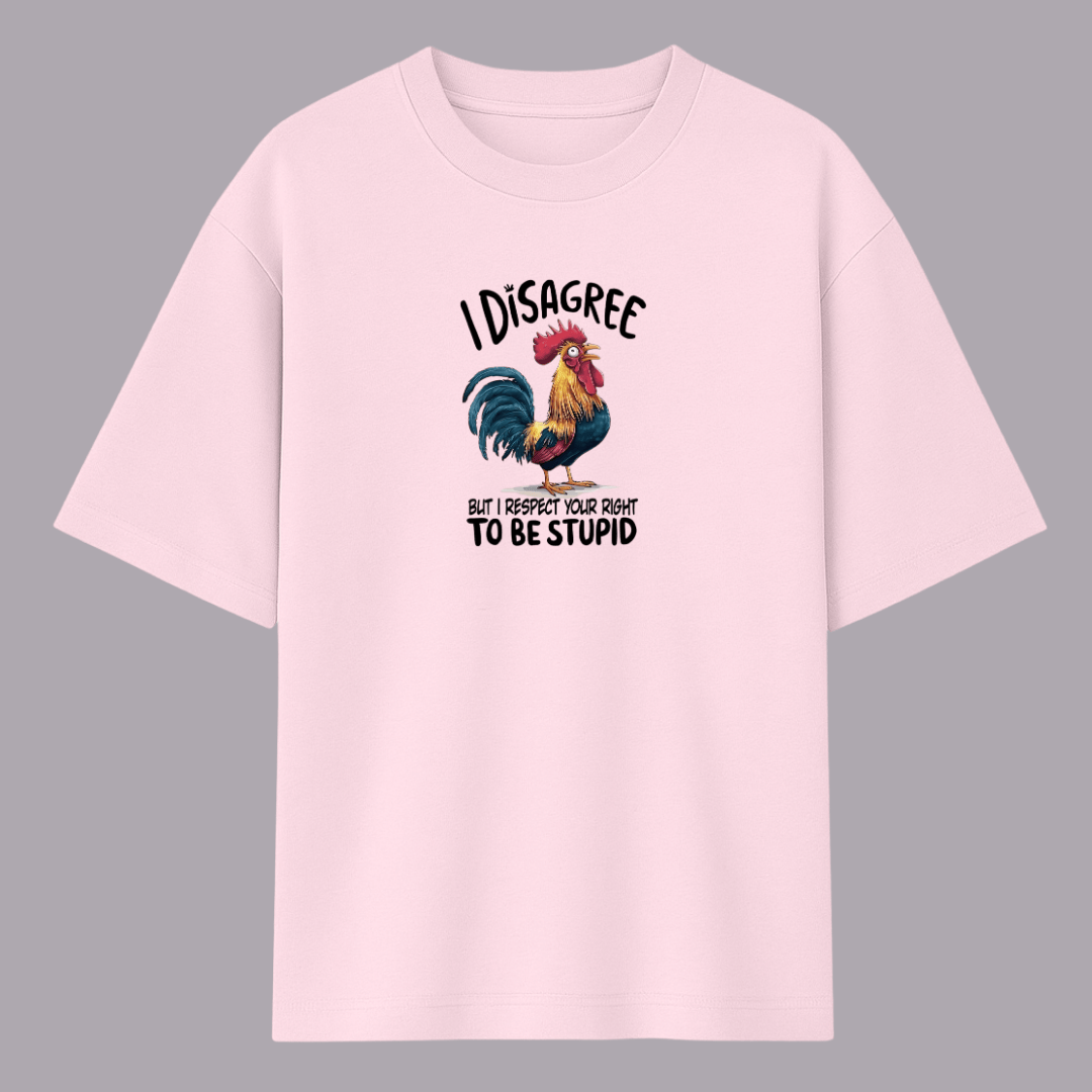 Words Armor meme oversized t-shirt in light pink colour