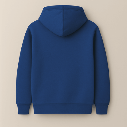 Motivation graphic hoodie in red and royal blue by Words Armor
