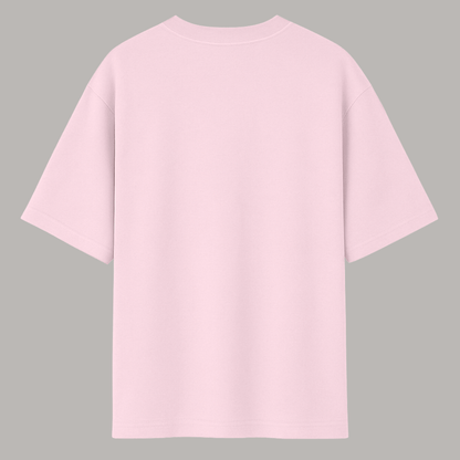Pink t-shirt on a gray background wordsarmor
