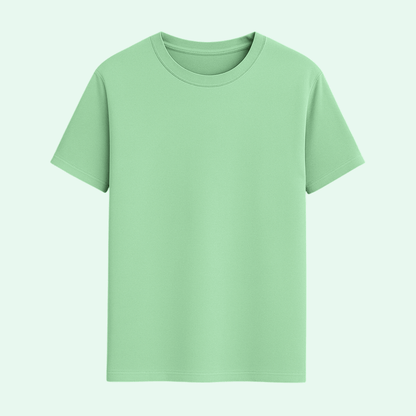 Solid jade green classic half sleeve t-shirt by Words Armor, premium 100% cotton for men and women.