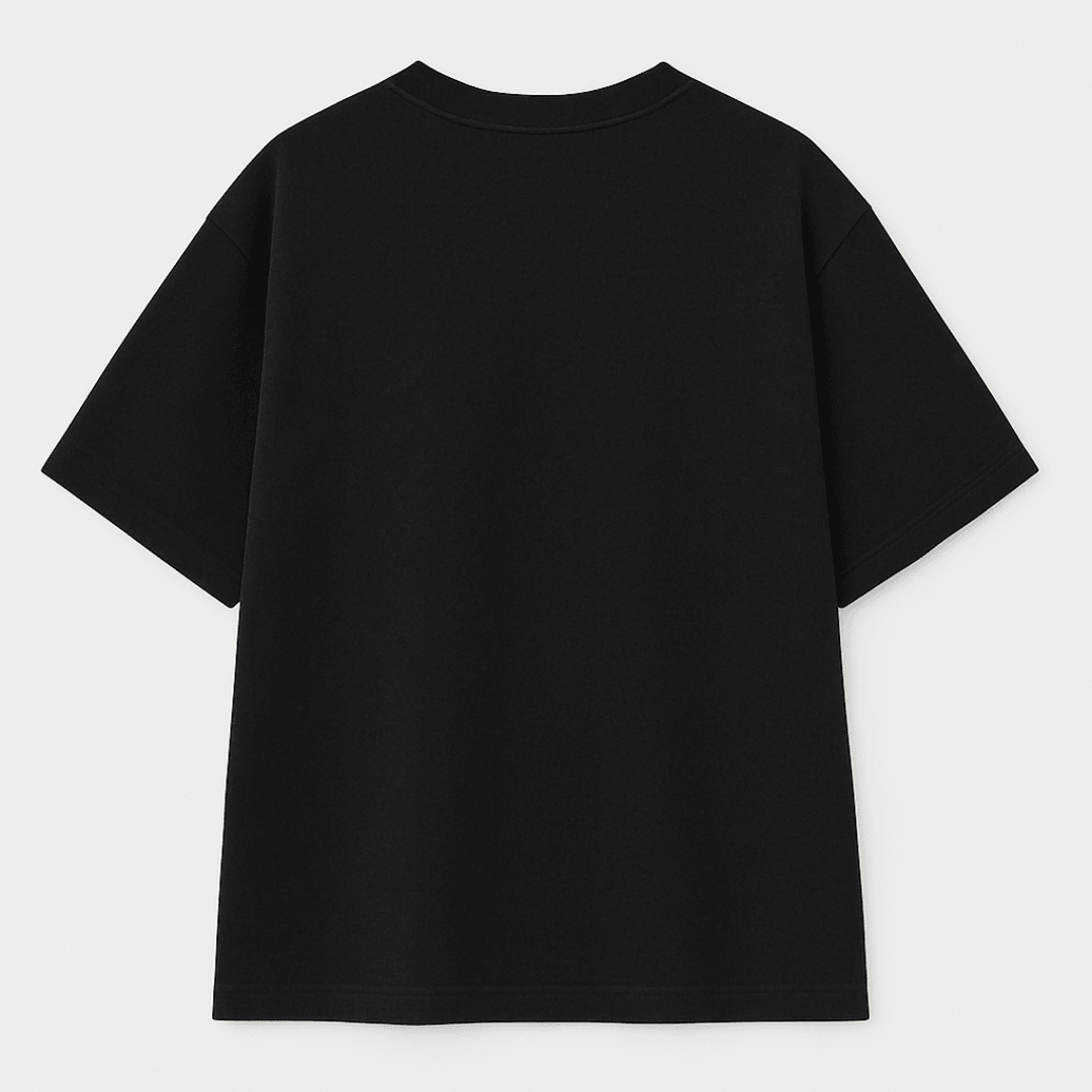 STOP WARS black oversized drop shoulder tshirt 240 gsm cotton Words Armor
