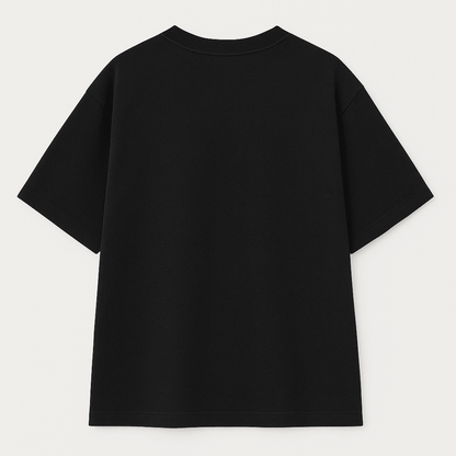 STOP WARS black oversized drop shoulder tshirt 240 gsm cotton Words Armor