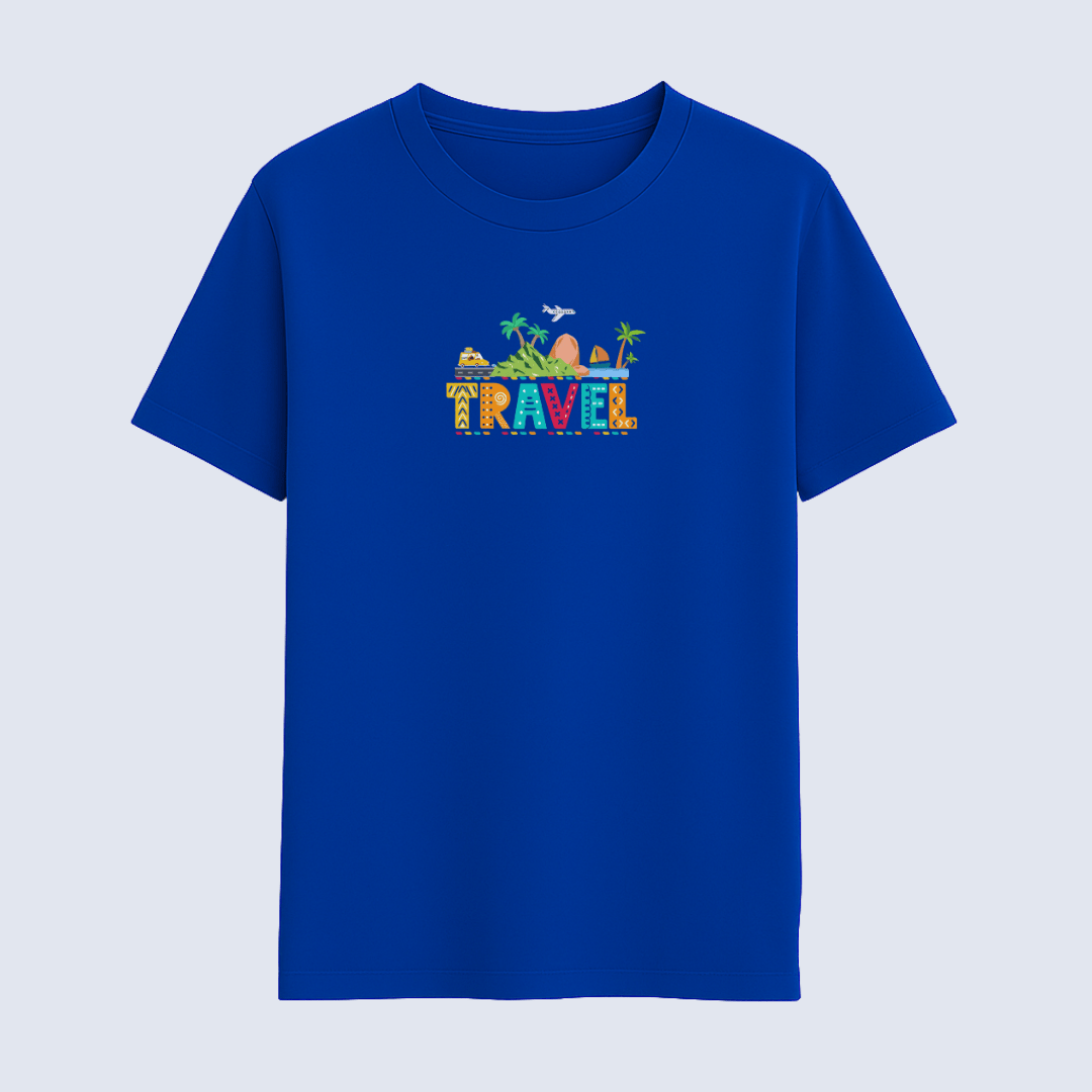 Travel Adventure T-Shirt Royal Blue – Words Armor