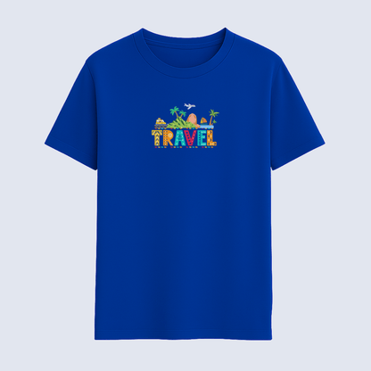 Travel Adventure T-Shirt Royal Blue – Words Armor