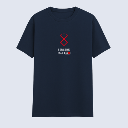 Words Armor Berserk Classic Half Sleeve T-Shirt Navy Front