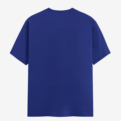 Words Armor I Don't Know MLUE Meme Half Sleeve T-Shirt Royal Blue Funny Viral Internet Meme Graphic T-Shirt