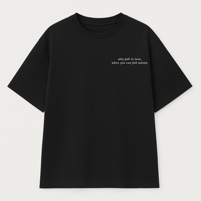 Black t-shirt with white text on a light gray background wordsarmor