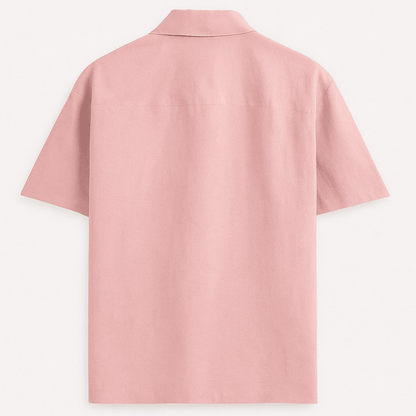 Oversized unisex baby pink shirt – plain back view – breathable cotton – Words Armor