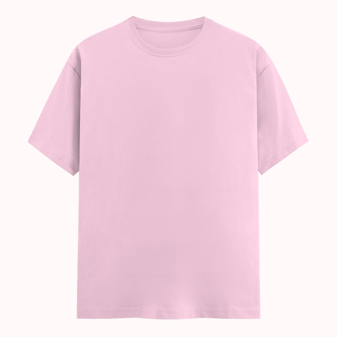 Words Armor solid plain baby pink t shirt front view for men and women