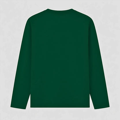 Words Armor solid plain bottle green full sleeve t shirt back view for men and women