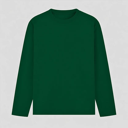 Words Armor solid plain bottle green full sleeve t shirt front view for men and women