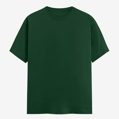 Words Armor solid plain bottle green t shirt front view for men and women