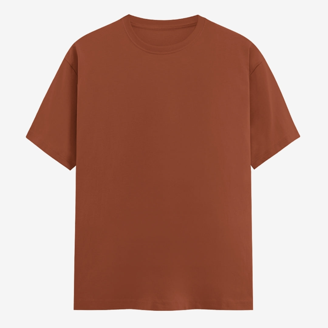 Words Armor solid plain copper t shirt front view for men and women