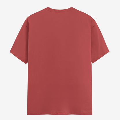 Words Armor solid plain coral t shirt back view for men and women