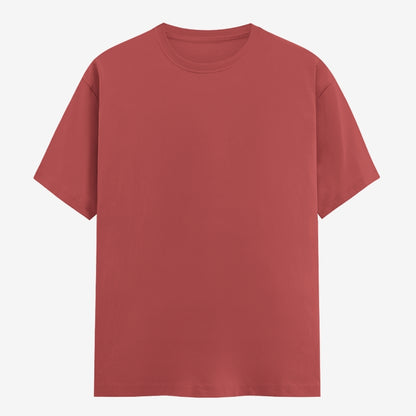 Words Armor solid plain coral t shirt front view for men and women