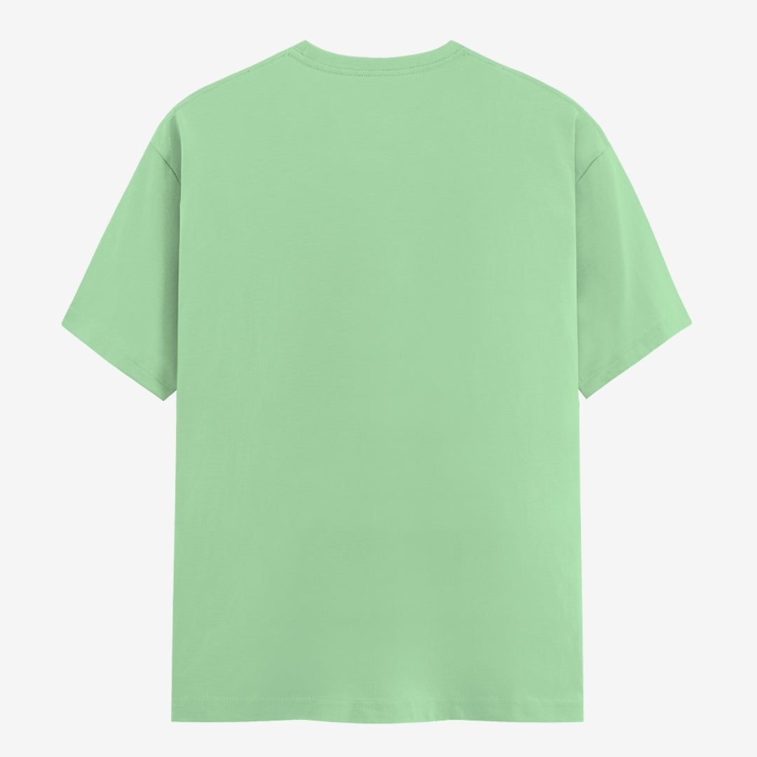 Words Armor solid plain jade t shirt back view for men and women