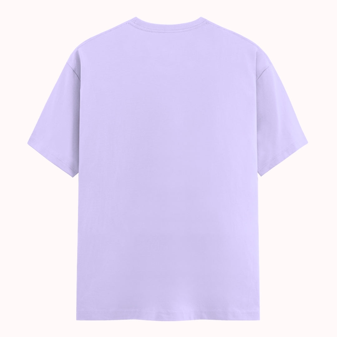 Words Armor solid plain lavender t shirt back view for men and women