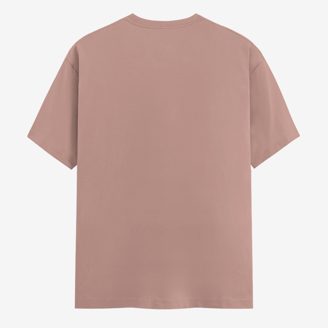Words Armor solid plain mushroom t shirt back view for men and women