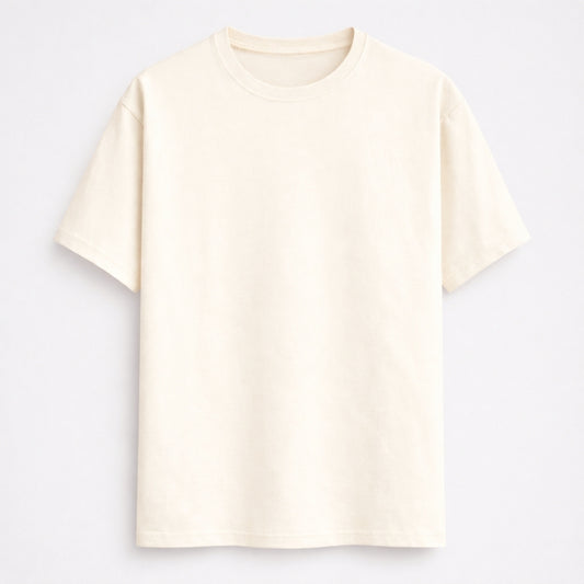 Words Armor solid plain off white t shirt front view for men and women